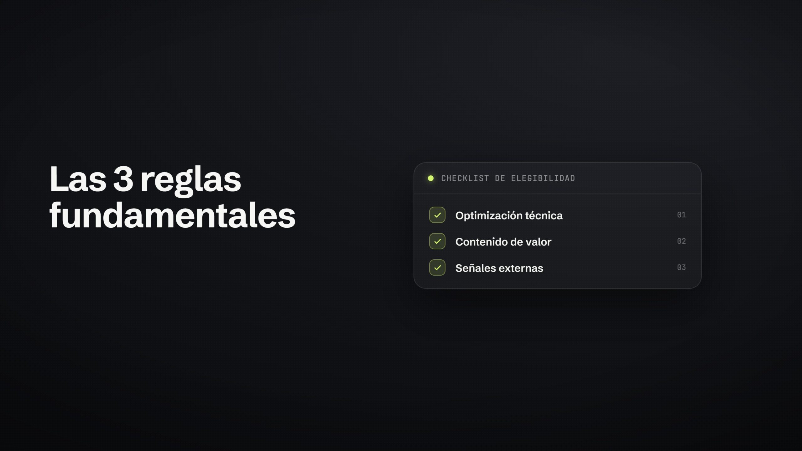 3 reglas geo
