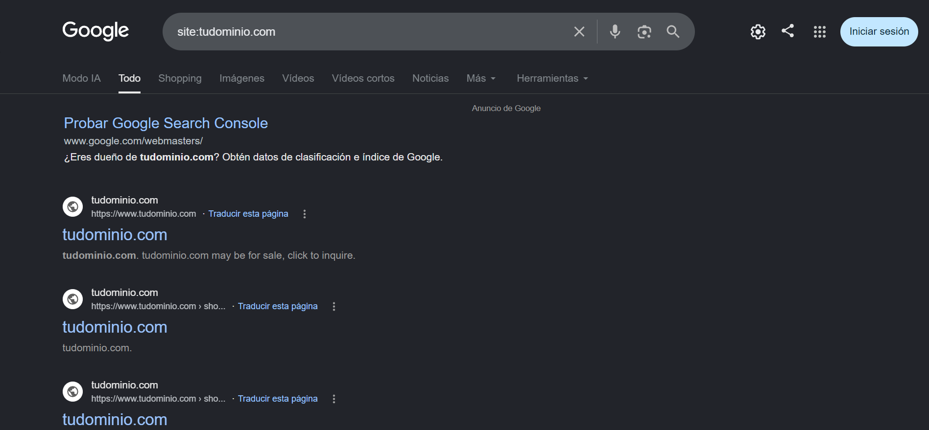 Aparecen mis páginas en google muy abajo en las posiciones