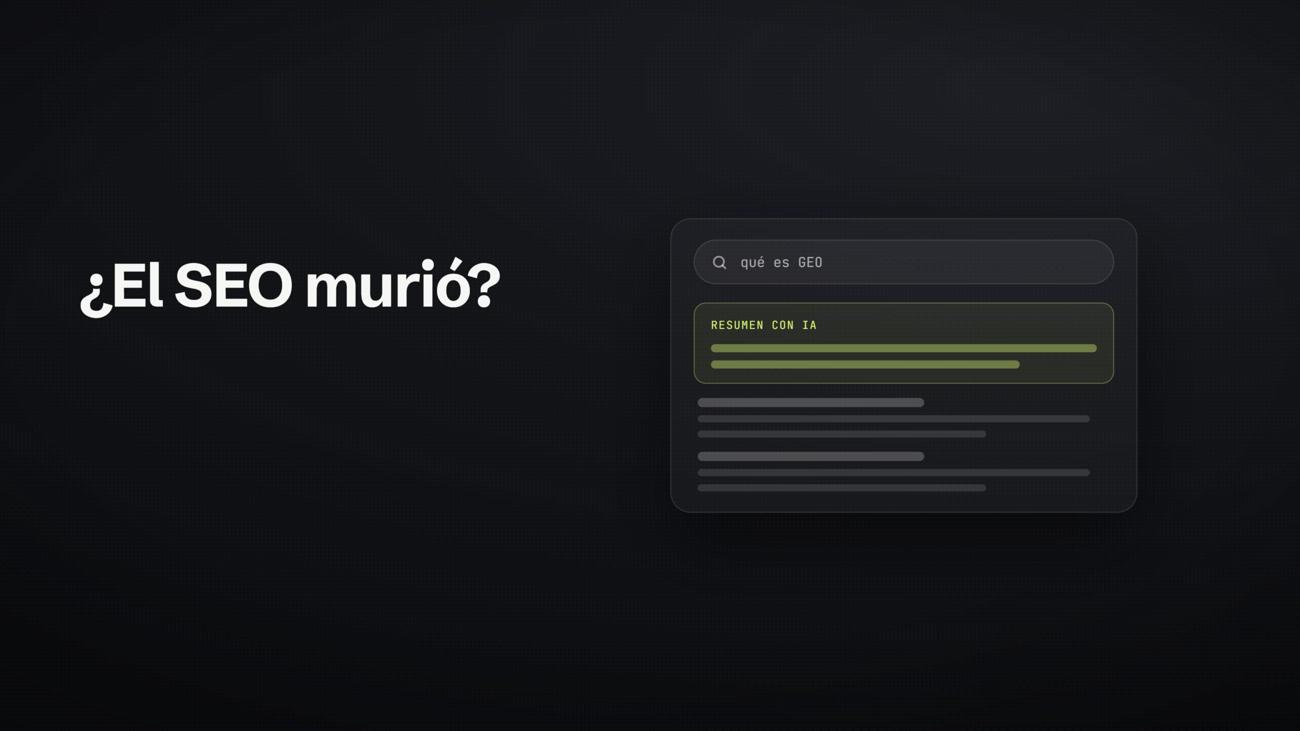 El SEO murió