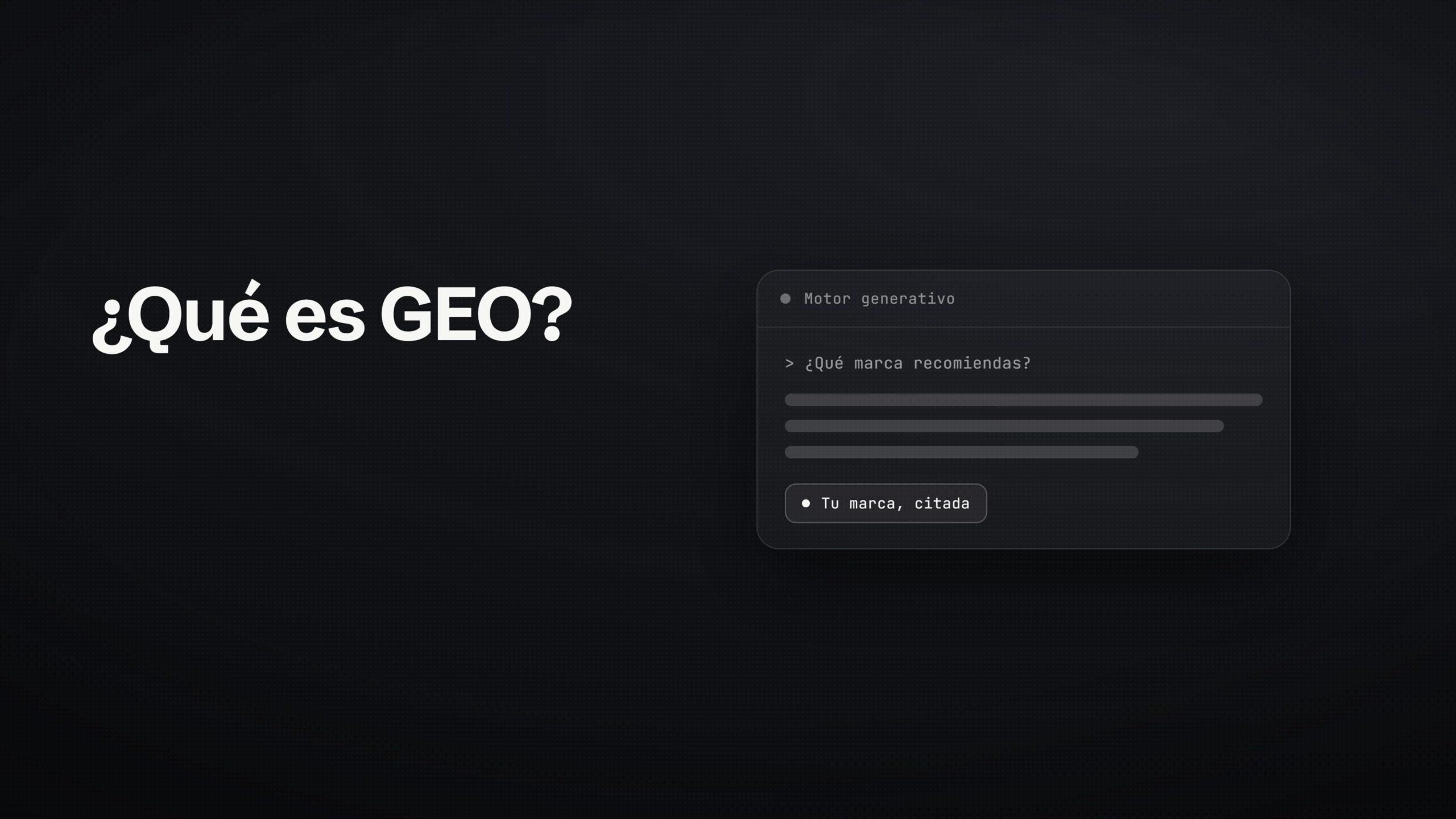 Que es GEO - definicion