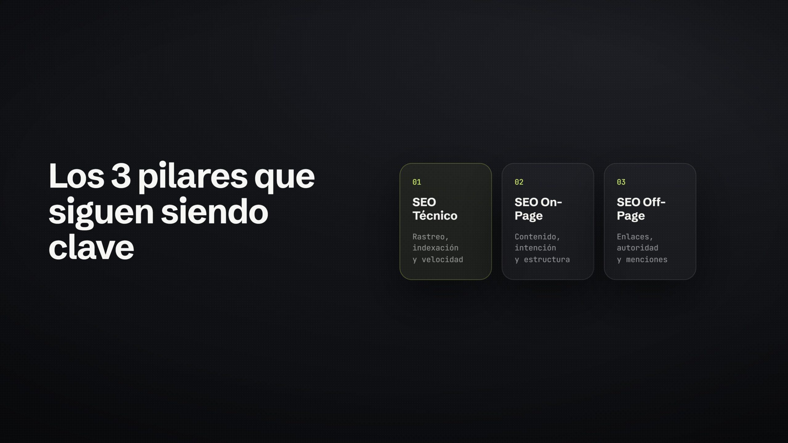 los 3 pilares seo